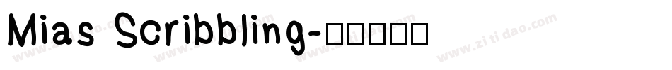 Mias Scribbling字体转换